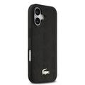 Custodia per iPhone 17 Lacoste Monogramme con logo dorato - Compatibile con MagSafe - Nera