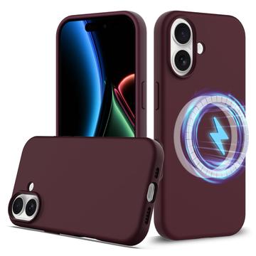 Custodia in silicone liquido per iPhone 17 - compatibile con MagSafe - Vino Rosso