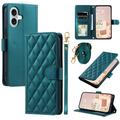 Custodia a portafoglio trapuntata lusso per iPhone 17 - Verde