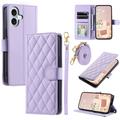 Custodia a portafoglio trapuntata lusso per iPhone 17 - Viola
