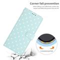 Custodia a portafoglio per iPhone 17 con motivo a pois - Blu