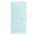 Custodia a portafoglio per iPhone 17 con motivo a pois - Blu