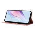 Custodia a portafoglio per iPhone 17 con motivo a pois - Rosa