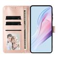 Custodia a portafoglio per iPhone 17 con motivo a pois - Rosa