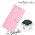 Custodia a portafoglio per iPhone 17 con motivo a pois - Rosa