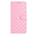 Custodia a portafoglio per iPhone 17 con motivo a pois - Rosa