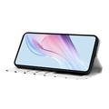 Custodia a portafoglio per iPhone 17 con motivo a pois - Bianca