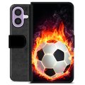 iPhone 17 Custodia Portafoglio - Fiamma di Calcio