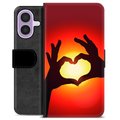 iPhone 17 Custodia Portafoglio - Siluetta del Cuore