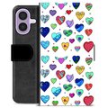 iPhone 17 Custodia Portafoglio - Cuori
