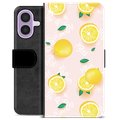 iPhone 17 Custodia Portafoglio - Motivo Limone