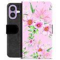 iPhone 17 Custodia Portafoglio - Fiori ad Acquerello