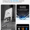 Custodia Spigen Ultra Hybrid Optik S MagSafe per iPhone 17 Pro/18 Pro - Argenta / Trasparente