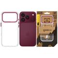 Custodia Tactical MagForce 2.0 per iPhone 17 Pro/18 Pro - Borgogna / Trasparente