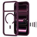 Custodia Tech-Protect MagOne MagSafe CC per iPhone 17 Pro/18 Pro con 2 protezioni per lo schermo Glass+ - Ciliegia scuro / Trasparente