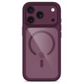 Custodia Tech-Protect MagOne MagSafe CC per iPhone 17 Pro/18 Pro con 2 protezioni per lo schermo Glass+ - Ciliegia scuro / Trasparente