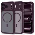 Custodia Tech-Protect MagPeak MagSafe CC per iPhone 17 Pro/18 Pro - Ciliegia scura opaca