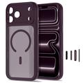 Custodia Tech-Protect MagPeak MagSafe CC per iPhone 17 Pro/18 Pro - Ciliegia scura opaca