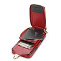 Custodia iPhone 17 Pro/18 Pro Tutto in uno con portafoglio e cinturino - Rossa