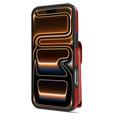 Custodia iPhone 17 Pro/18 Pro Tutto in uno con portafoglio e cinturino - Rossa