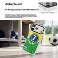 Custodia in TPU Benks D3 MagSafe a forma di pallone da football per iPhone 17 Pro - Brasile