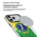 Custodia in TPU Benks D3 MagSafe a forma di pallone da football per iPhone 17 Pro - Brasile