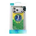 Custodia in TPU Benks D3 MagSafe a forma di pallone da football per iPhone 17 Pro - Brasile