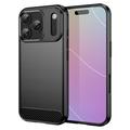 Custodia in TPU spazzolato per iPhone 17 Pro - Fibra di Carbonio