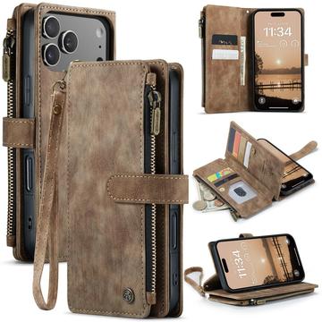 Custodia a Portafoglio Multifunzionale Caseme C30 per iPhone 17 Pro - Marrone