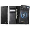 Custodia a portafoglio staccabile 2 in 1 iPhone 17 Pro Caseme C49 - Compatibile con MagSafe, RFID - Nera