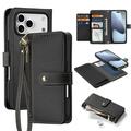 Custodia in pelle a portafoglio con copertura magnetica Dux Ducis Lawa per iPhone 17 Pro