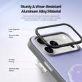 Custodia iPhone 17 Pro Dux Ducis Luvy con anello per le dita e cinturino per la mano - Viola / Conchiglia