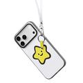Custodia per iPhone 17 Pro Dux Ducis Luvy con anello per le dita e cinturino per la mano - Bianco / Stella