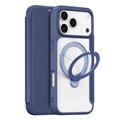 Custodia magnetica flip Dux Ducis Skin X Pro per iPhone 17 Pro - Blu