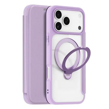 Custodia magnetica flip Dux Ducis Skin X Pro per iPhone 17 Pro - Viola