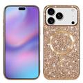 Custodia glitterata per iPhone 17 Pro - Compatibile con MagSafe - Oro rosa
