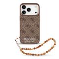 Custodia iPhone 17 Pro Guess 4G Strap Limited Edition - Compatibile con MagSafe - Marrone