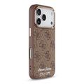 Custodia iPhone 17 Pro Guess 4G Strap Limited Edition - Compatibile con MagSafe - Marrone