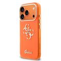 Custodia per iPhone 17 Pro Guess IML 4G Script Metal Logo - Arancione