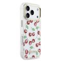 Custodia ibrida Guess IML Glitter Cherry per iPhone 17 Pro - Compatibile con MagSafe - Trasparente