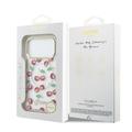 Custodia ibrida Guess IML Glitter Cherry per iPhone 17 Pro - Compatibile con MagSafe - Trasparente