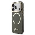Custodia con cinturino iPhone 17 Pro Guess IML Glitter Script - Compatibile con MagSafe