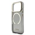 Custodia con cinturino iPhone 17 Pro Guess IML Glitter Script - Compatibile con MagSafe