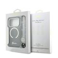 Custodia con cinturino iPhone 17 Pro Guess IML Glitter Script - Compatibile con MagSafe