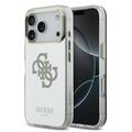 Custodia ibrida iPhone 17 Pro Guess Mirror 4G Glitter Logo - Compatibile con MagSafe - Ora