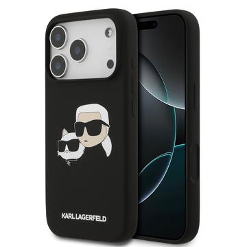 Custodia MagSafe in silicone liquido Karl Lagerfeld Double Heads per iPhone 17 Pro