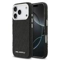 Custodia MagSafe per iPhone 17 Pro Karl Lagerfeld Grained Repeated Logo - Nera