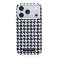 Custodia per iPhone 17 Pro con placca in resina a motivo pied-de-poule firmata Karl Lagerfeld - Compatibile con MagSafe
