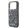 Custodia per iPhone 17 Pro Karl Lagerfeld IML Leopardo - Compatibile con MagSafe - Grigia