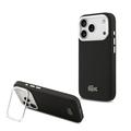 Custodia per supporto per fotocamera per iPhone 17 Pro Lacoste Iconic Petit Pique - Compatibile con MagSafe - Nera
